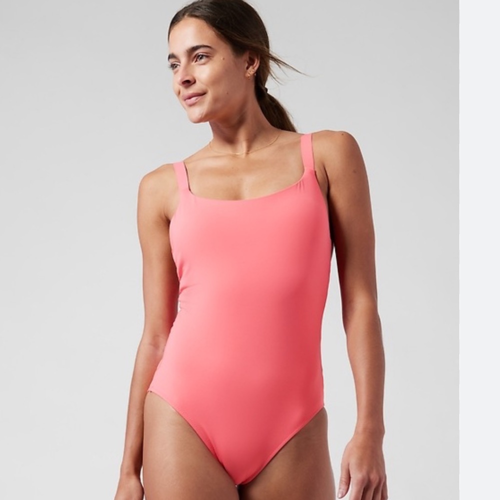 Athleta Coral Pink One-Piece Swimsuit